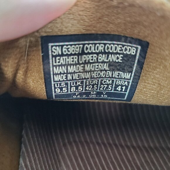 Skechers Shoes Mens Size 9.5 Superior Gains Relaxed Fit Brown Leather Loafers - Picture 3 of 9